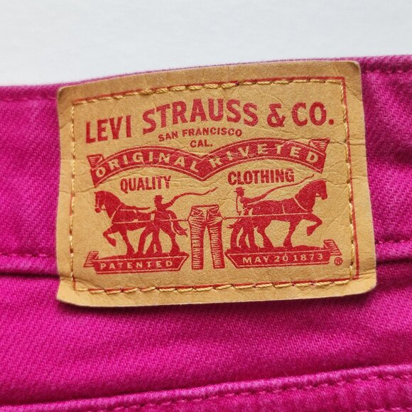 Levi's 414 classic straight jeans women's size 16W magenta - Picture 5 of 15